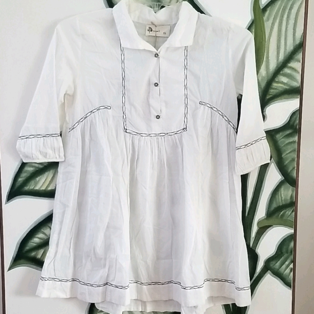 Anthropologie Kopal Embroidered Tunic